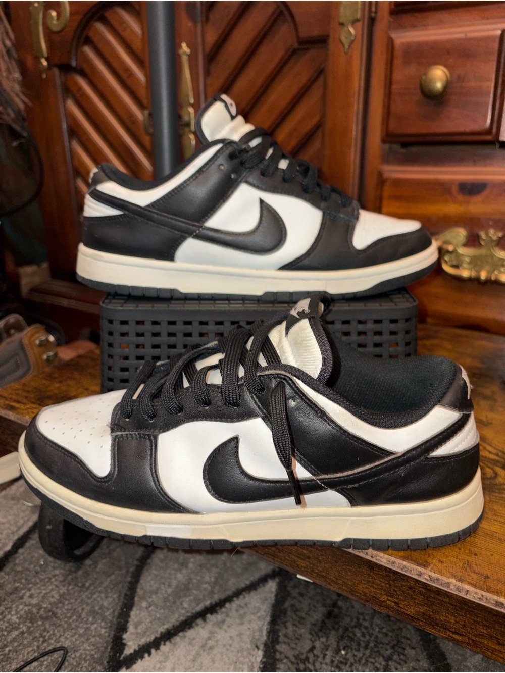 Nike Dunk Low Vintage "Panda". Sneakers 10.5